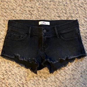 Hollister Black Jean Shorts